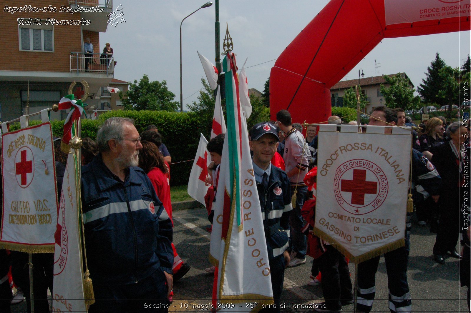 Gassino - 10 maggio 2009 - 25 anno di Fondazione -  Croce Rossa Italiana - Ispettorato Regionale Volontari del Soccorso Piemonte