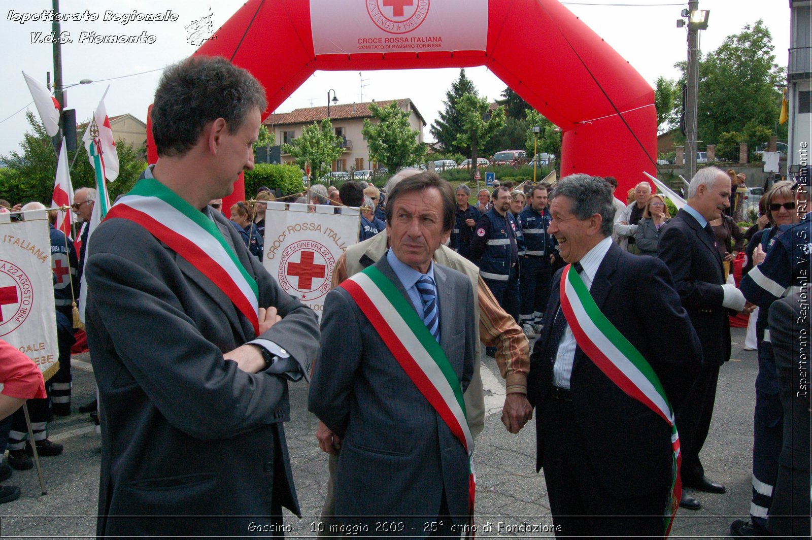 Gassino - 10 maggio 2009 - 25 anno di Fondazione -  Croce Rossa Italiana - Ispettorato Regionale Volontari del Soccorso Piemonte