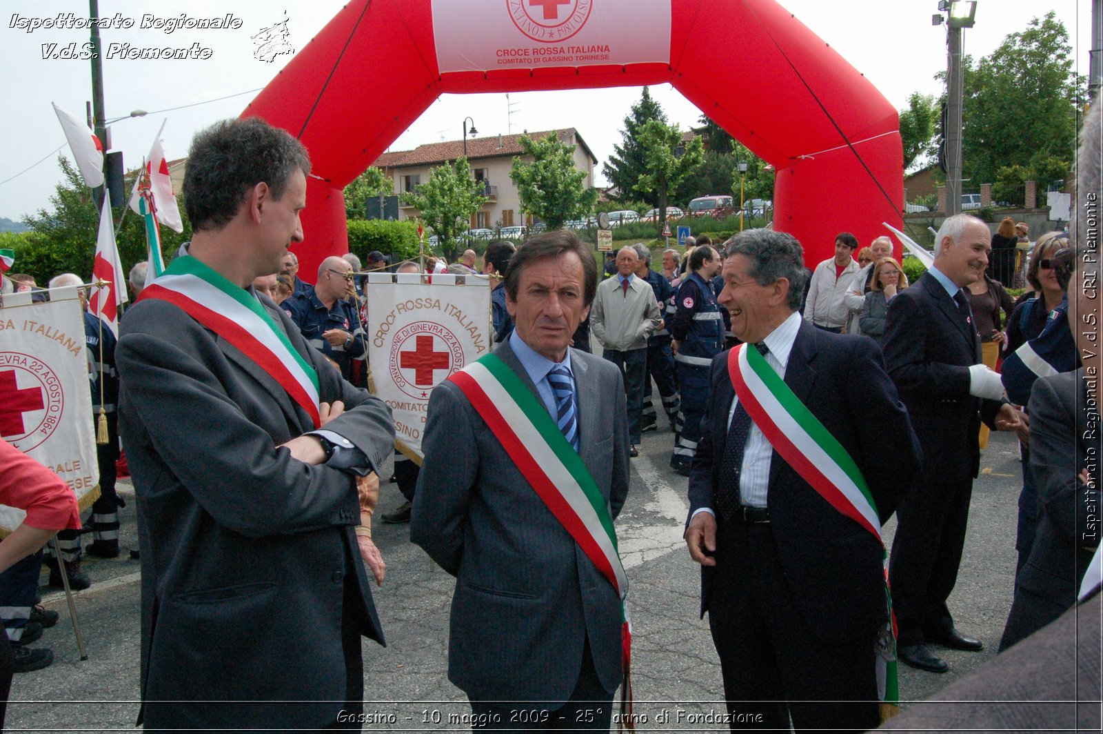 Gassino - 10 maggio 2009 - 25 anno di Fondazione -  Croce Rossa Italiana - Ispettorato Regionale Volontari del Soccorso Piemonte