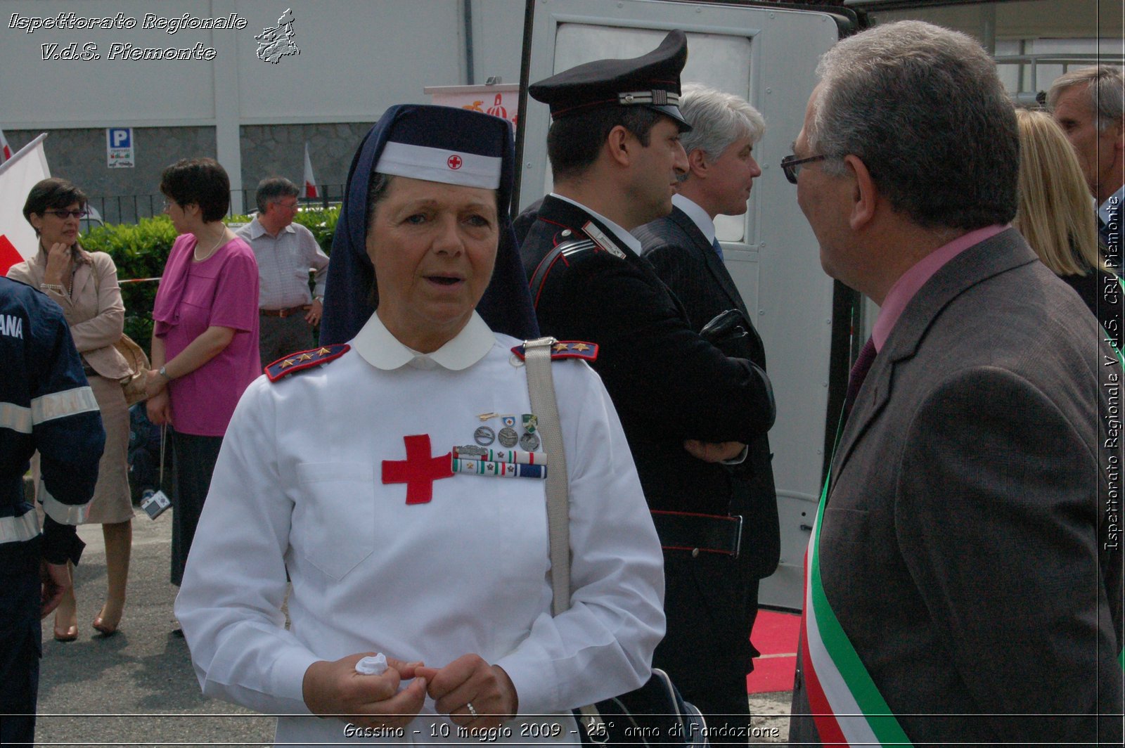 Gassino - 10 maggio 2009 - 25 anno di Fondazione -  Croce Rossa Italiana - Ispettorato Regionale Volontari del Soccorso Piemonte