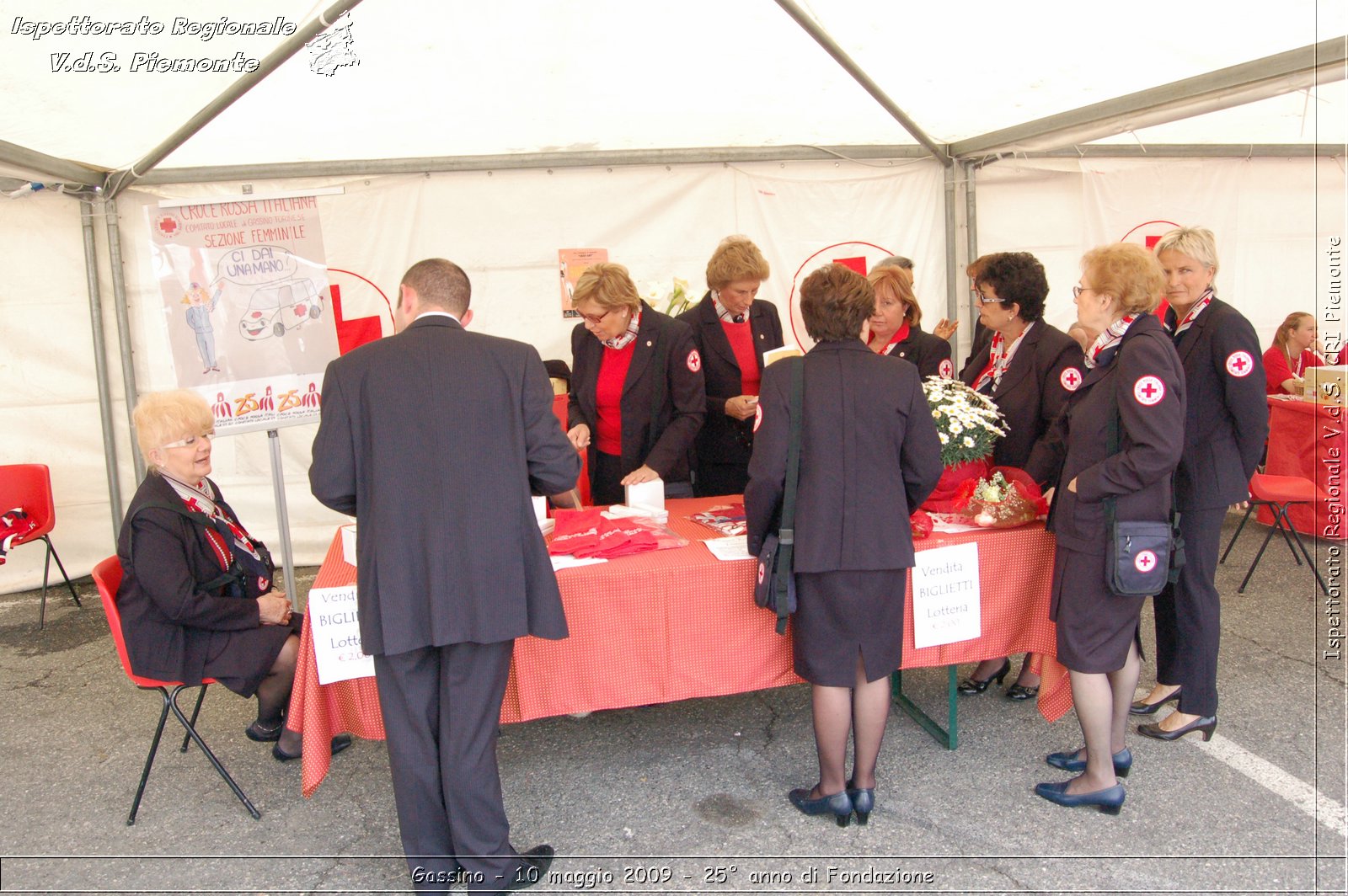 Gassino - 10 maggio 2009 - 25 anno di Fondazione -  Croce Rossa Italiana - Ispettorato Regionale Volontari del Soccorso Piemonte