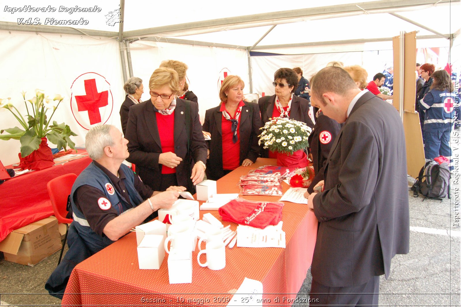 Gassino - 10 maggio 2009 - 25 anno di Fondazione -  Croce Rossa Italiana - Ispettorato Regionale Volontari del Soccorso Piemonte