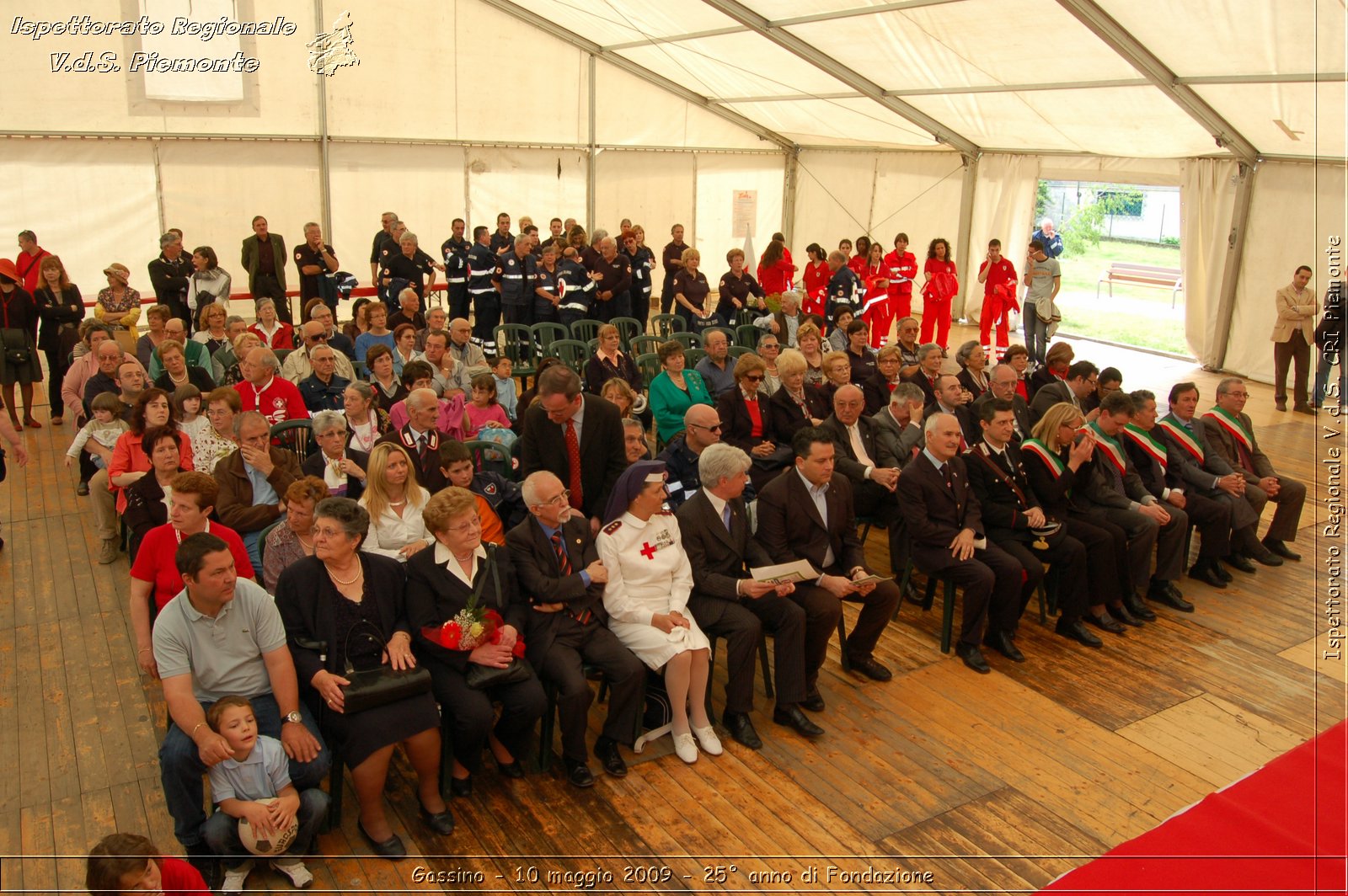 Gassino - 10 maggio 2009 - 25 anno di Fondazione -  Croce Rossa Italiana - Ispettorato Regionale Volontari del Soccorso Piemonte