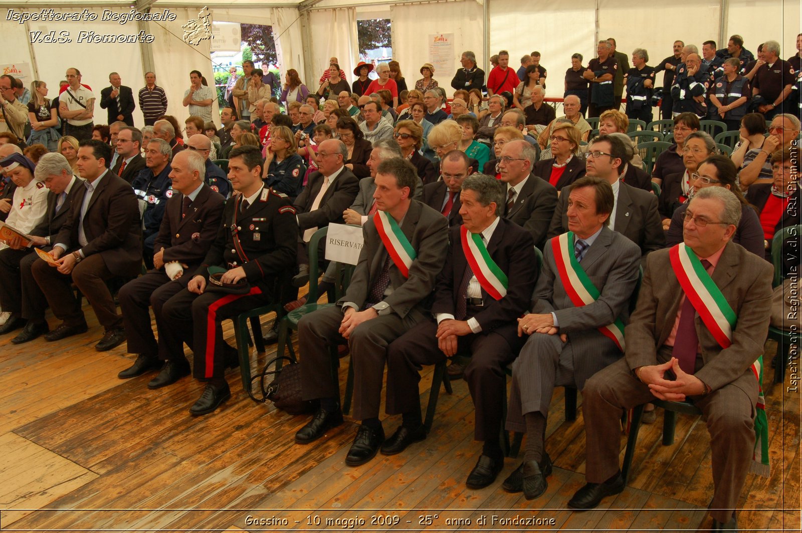 Gassino - 10 maggio 2009 - 25 anno di Fondazione -  Croce Rossa Italiana - Ispettorato Regionale Volontari del Soccorso Piemonte