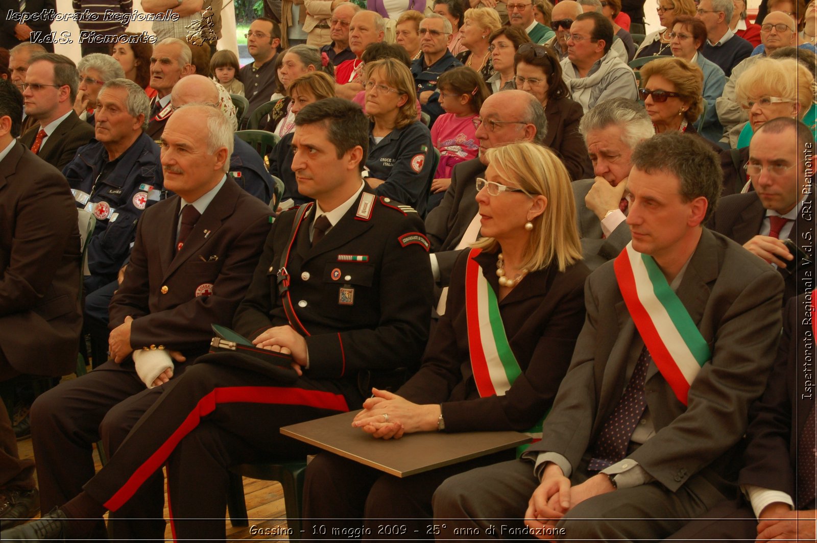 Gassino - 10 maggio 2009 - 25 anno di Fondazione -  Croce Rossa Italiana - Ispettorato Regionale Volontari del Soccorso Piemonte
