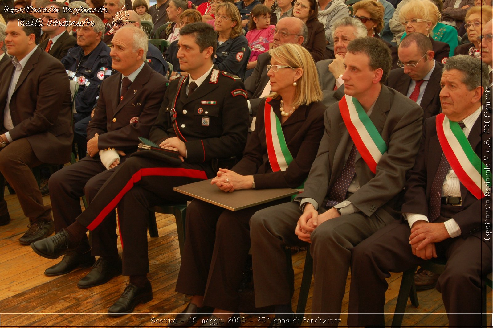 Gassino - 10 maggio 2009 - 25 anno di Fondazione -  Croce Rossa Italiana - Ispettorato Regionale Volontari del Soccorso Piemonte