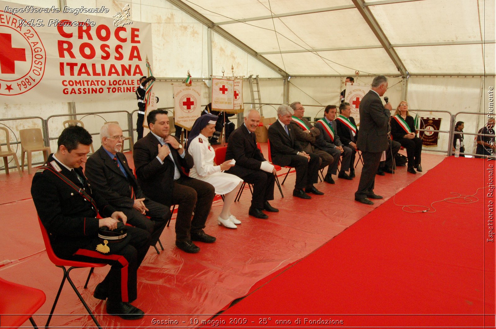 Gassino - 10 maggio 2009 - 25 anno di Fondazione -  Croce Rossa Italiana - Ispettorato Regionale Volontari del Soccorso Piemonte