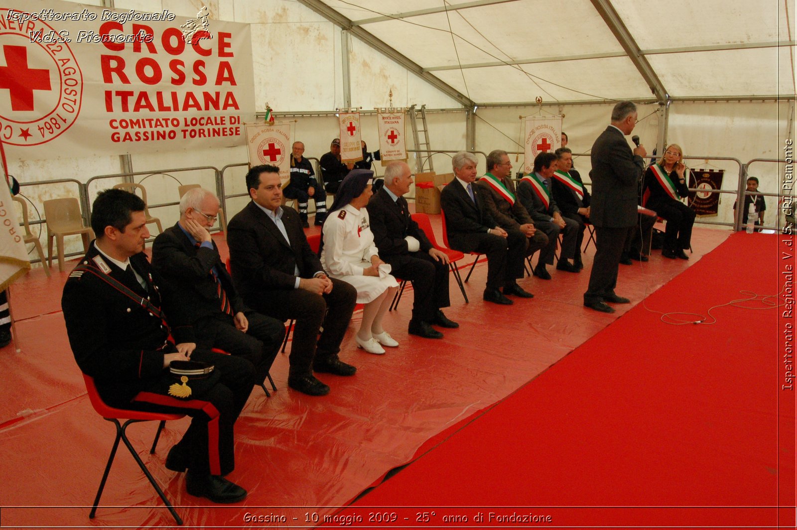 Gassino - 10 maggio 2009 - 25 anno di Fondazione -  Croce Rossa Italiana - Ispettorato Regionale Volontari del Soccorso Piemonte