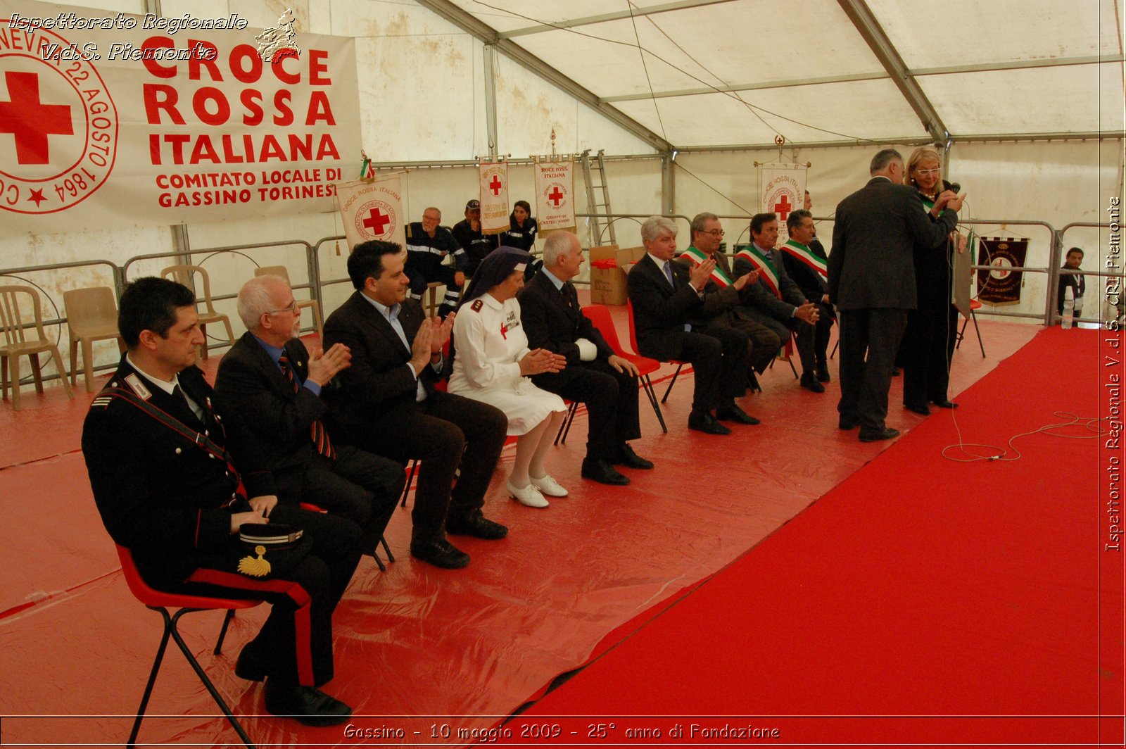 Gassino - 10 maggio 2009 - 25 anno di Fondazione -  Croce Rossa Italiana - Ispettorato Regionale Volontari del Soccorso Piemonte