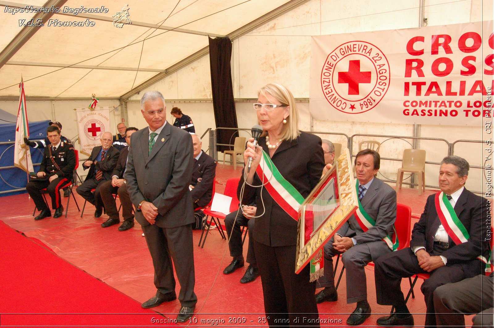 Gassino - 10 maggio 2009 - 25 anno di Fondazione -  Croce Rossa Italiana - Ispettorato Regionale Volontari del Soccorso Piemonte