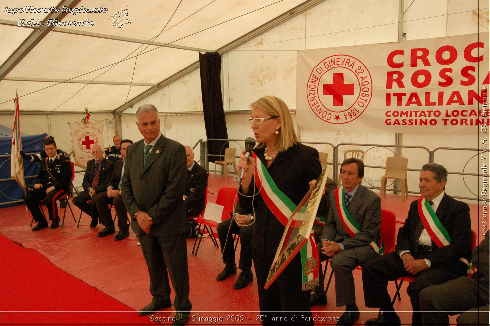 Gassino - 10 maggio 2009 - 25 anno di Fondazione -  Croce Rossa Italiana - Ispettorato Regionale Volontari del Soccorso Piemonte