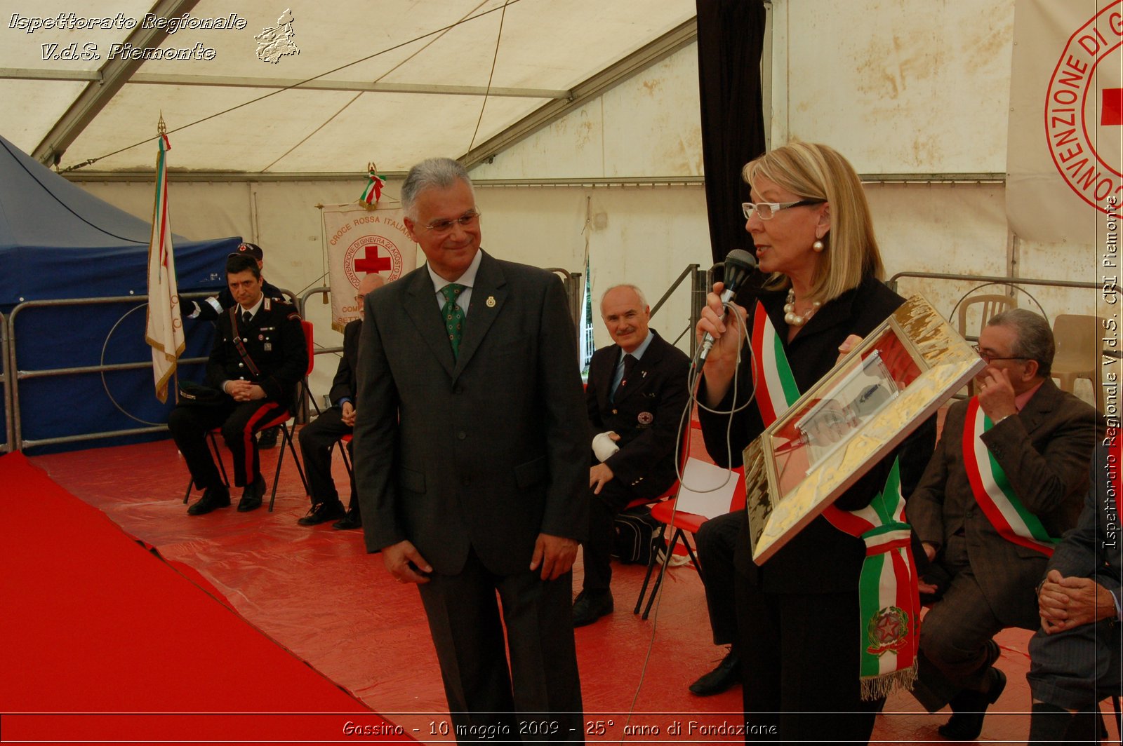 Gassino - 10 maggio 2009 - 25 anno di Fondazione -  Croce Rossa Italiana - Ispettorato Regionale Volontari del Soccorso Piemonte