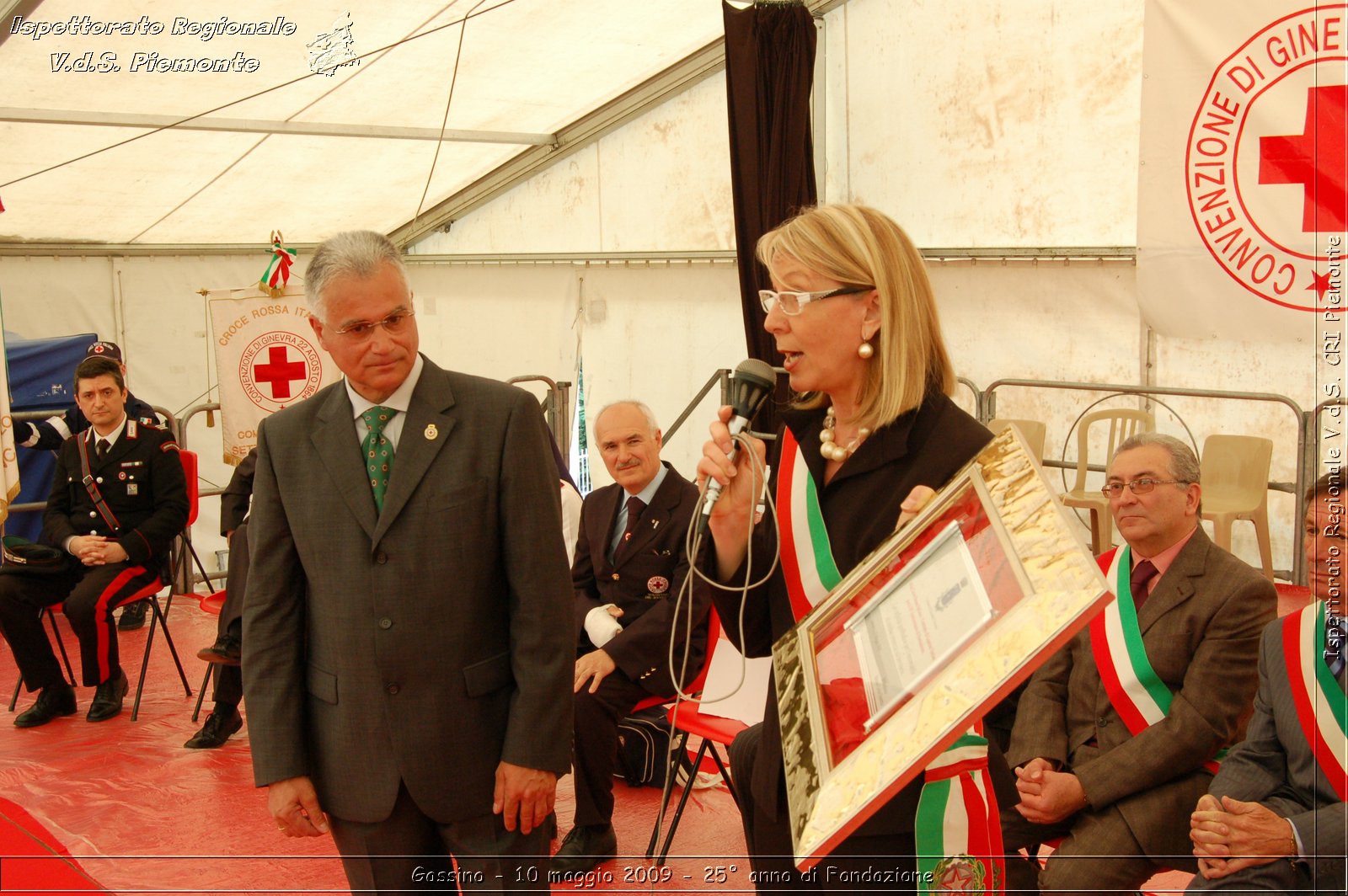 Gassino - 10 maggio 2009 - 25 anno di Fondazione -  Croce Rossa Italiana - Ispettorato Regionale Volontari del Soccorso Piemonte