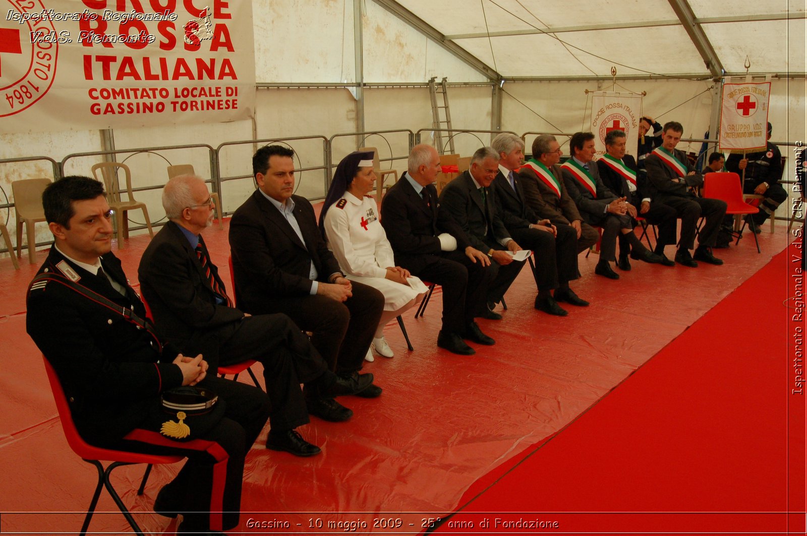 Gassino - 10 maggio 2009 - 25 anno di Fondazione -  Croce Rossa Italiana - Ispettorato Regionale Volontari del Soccorso Piemonte