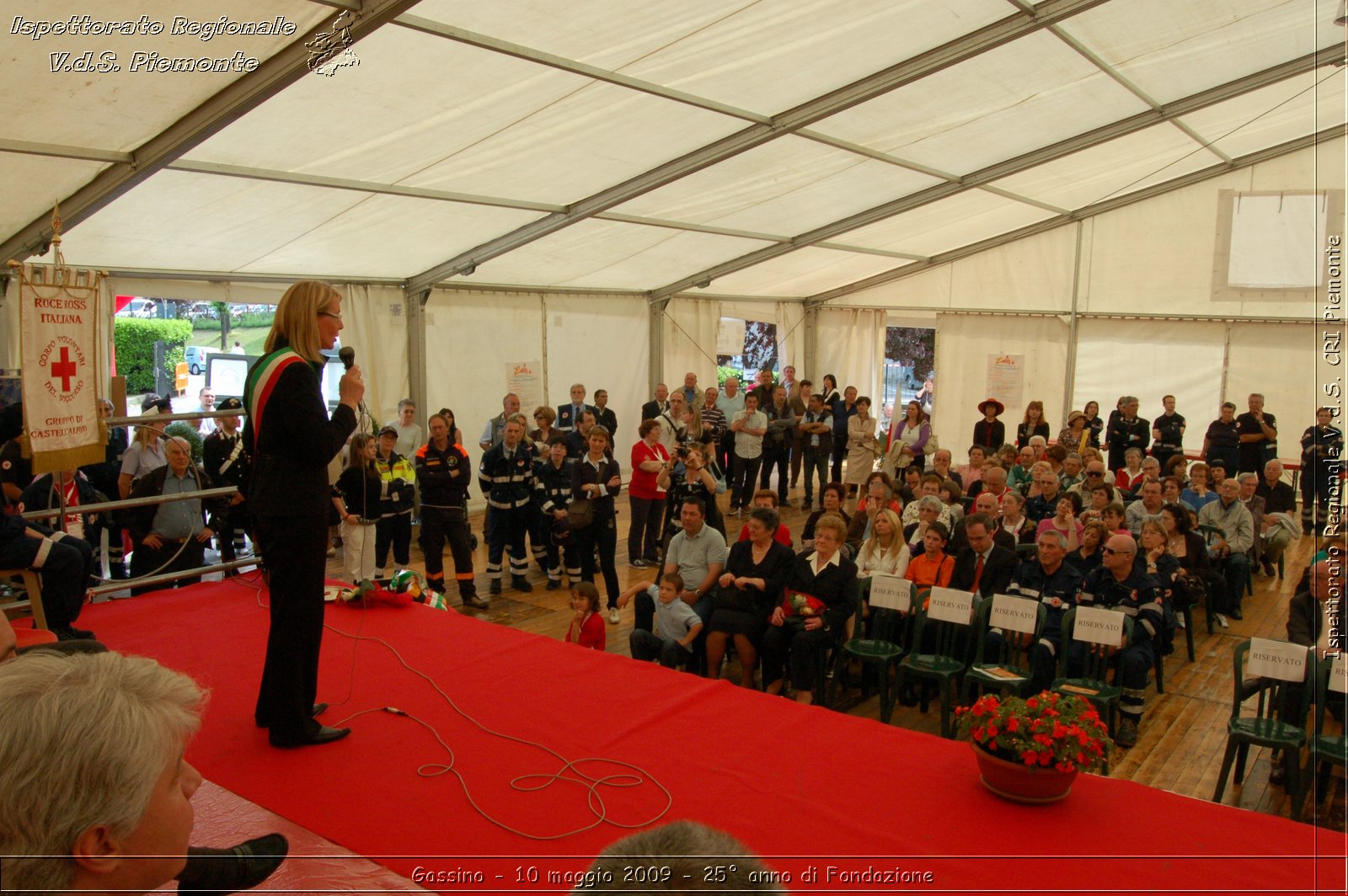 Gassino - 10 maggio 2009 - 25 anno di Fondazione -  Croce Rossa Italiana - Ispettorato Regionale Volontari del Soccorso Piemonte