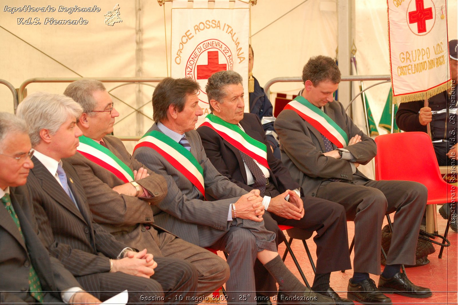 Gassino - 10 maggio 2009 - 25 anno di Fondazione -  Croce Rossa Italiana - Ispettorato Regionale Volontari del Soccorso Piemonte