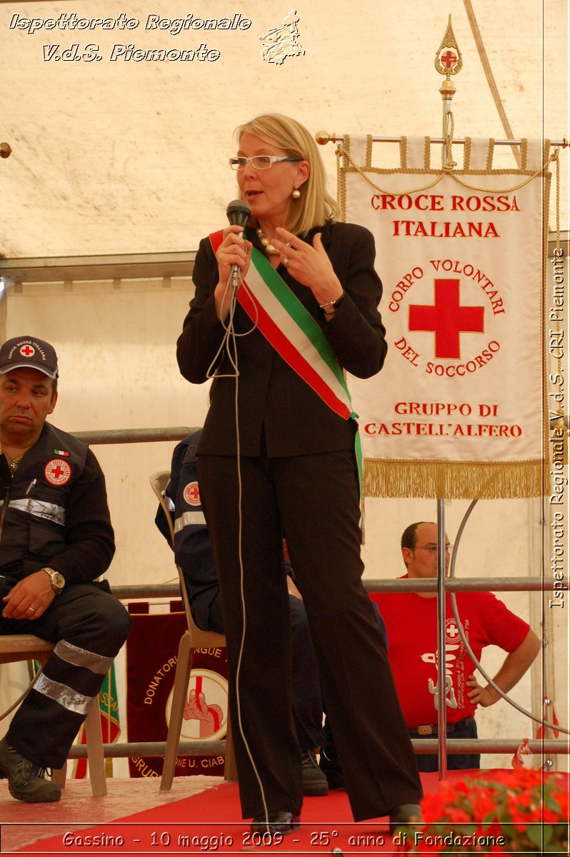 Gassino - 10 maggio 2009 - 25 anno di Fondazione -  Croce Rossa Italiana - Ispettorato Regionale Volontari del Soccorso Piemonte