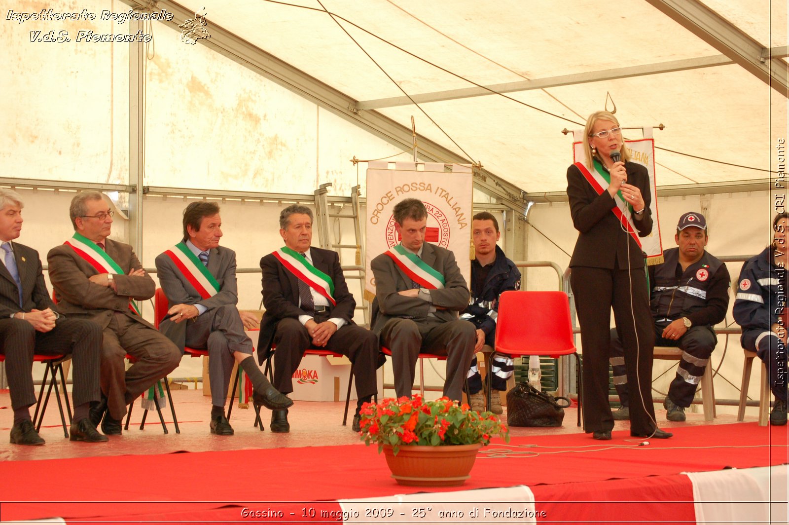 Gassino - 10 maggio 2009 - 25 anno di Fondazione -  Croce Rossa Italiana - Ispettorato Regionale Volontari del Soccorso Piemonte