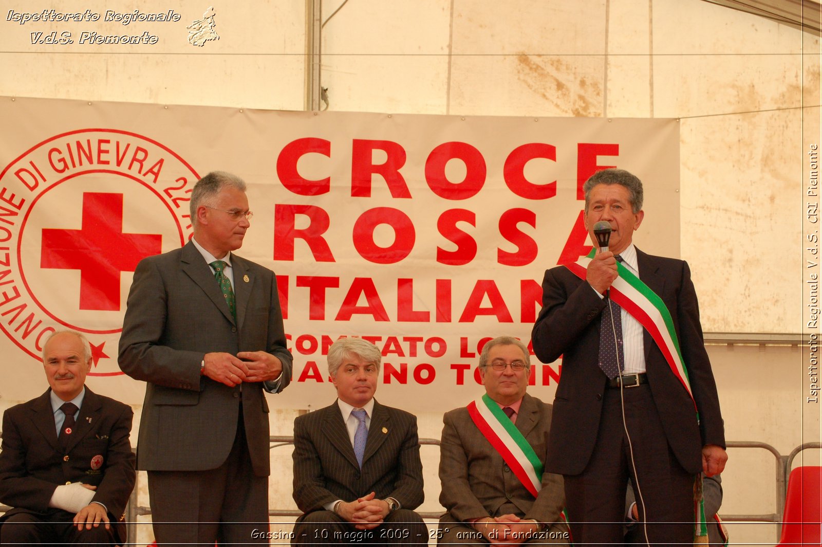 Gassino - 10 maggio 2009 - 25 anno di Fondazione -  Croce Rossa Italiana - Ispettorato Regionale Volontari del Soccorso Piemonte