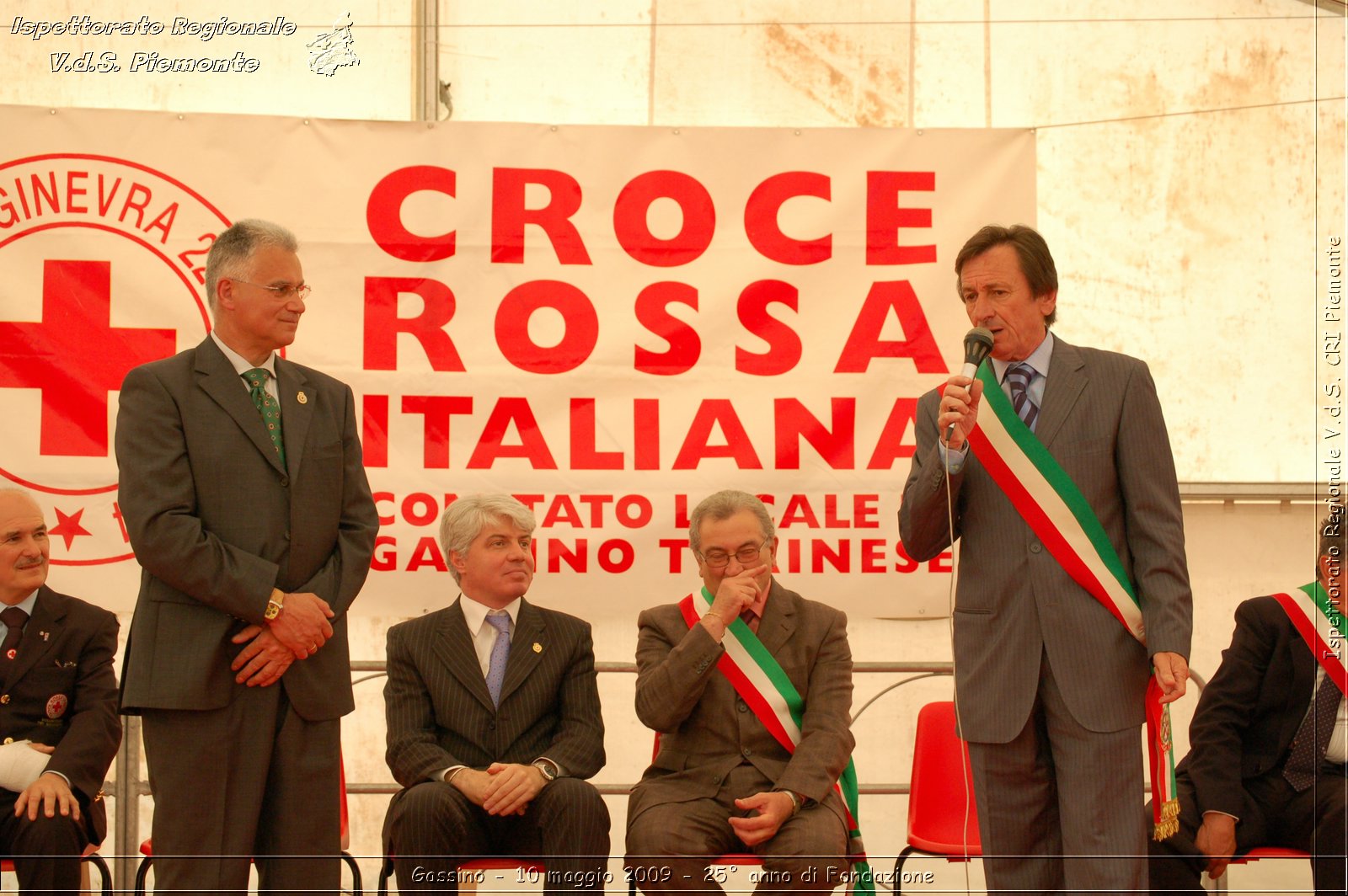 Gassino - 10 maggio 2009 - 25 anno di Fondazione -  Croce Rossa Italiana - Ispettorato Regionale Volontari del Soccorso Piemonte