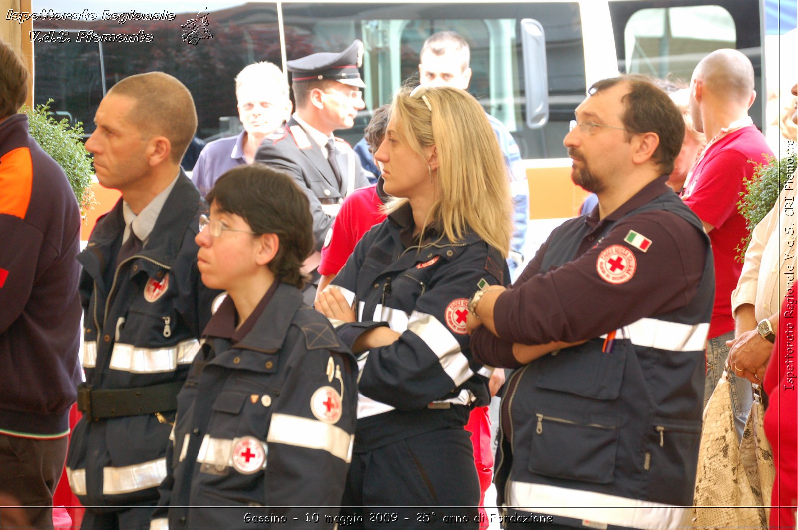 Gassino - 10 maggio 2009 - 25 anno di Fondazione -  Croce Rossa Italiana - Ispettorato Regionale Volontari del Soccorso Piemonte