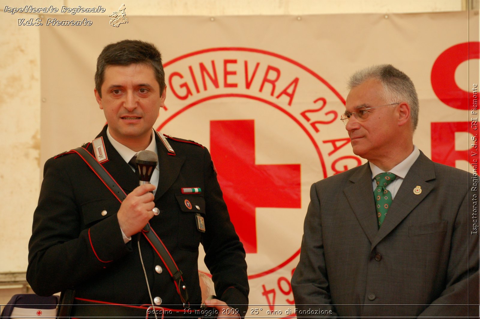 Gassino - 10 maggio 2009 - 25 anno di Fondazione -  Croce Rossa Italiana - Ispettorato Regionale Volontari del Soccorso Piemonte