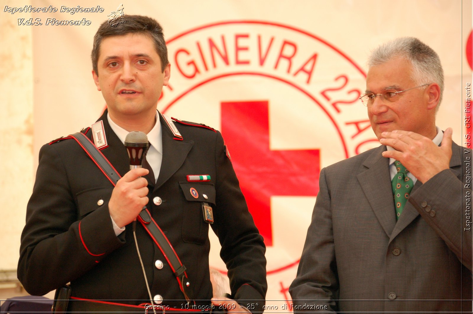 Gassino - 10 maggio 2009 - 25 anno di Fondazione -  Croce Rossa Italiana - Ispettorato Regionale Volontari del Soccorso Piemonte