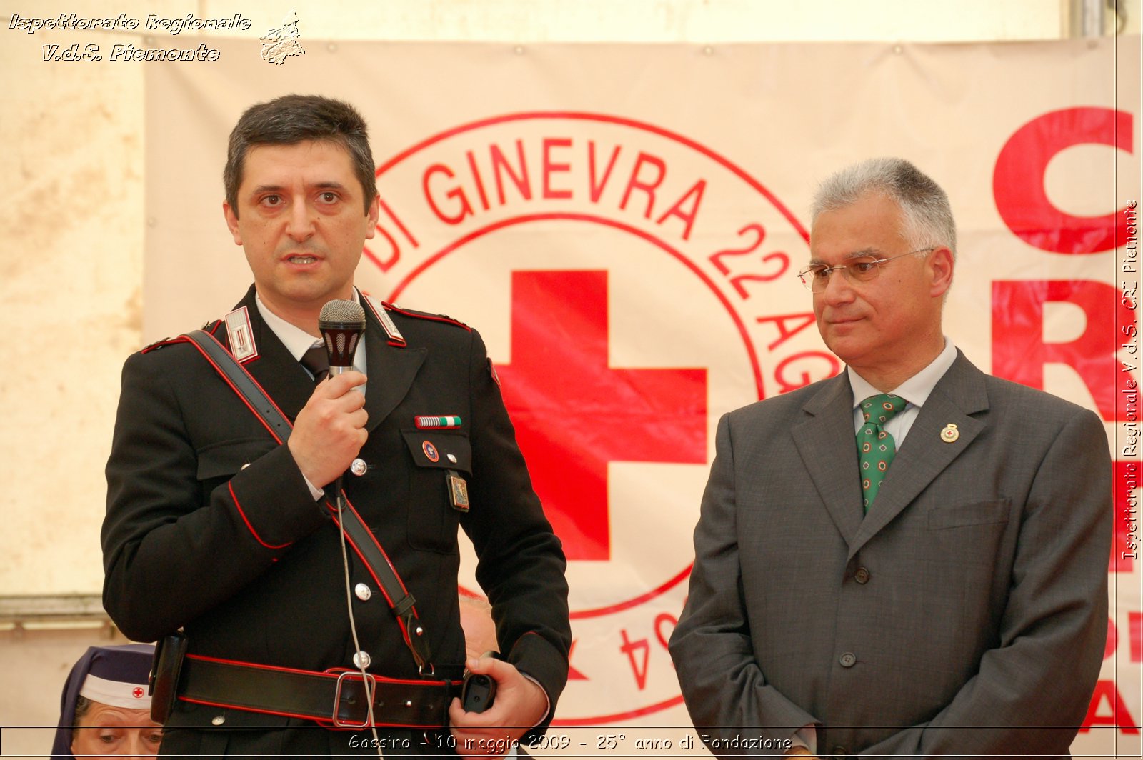 Gassino - 10 maggio 2009 - 25 anno di Fondazione -  Croce Rossa Italiana - Ispettorato Regionale Volontari del Soccorso Piemonte