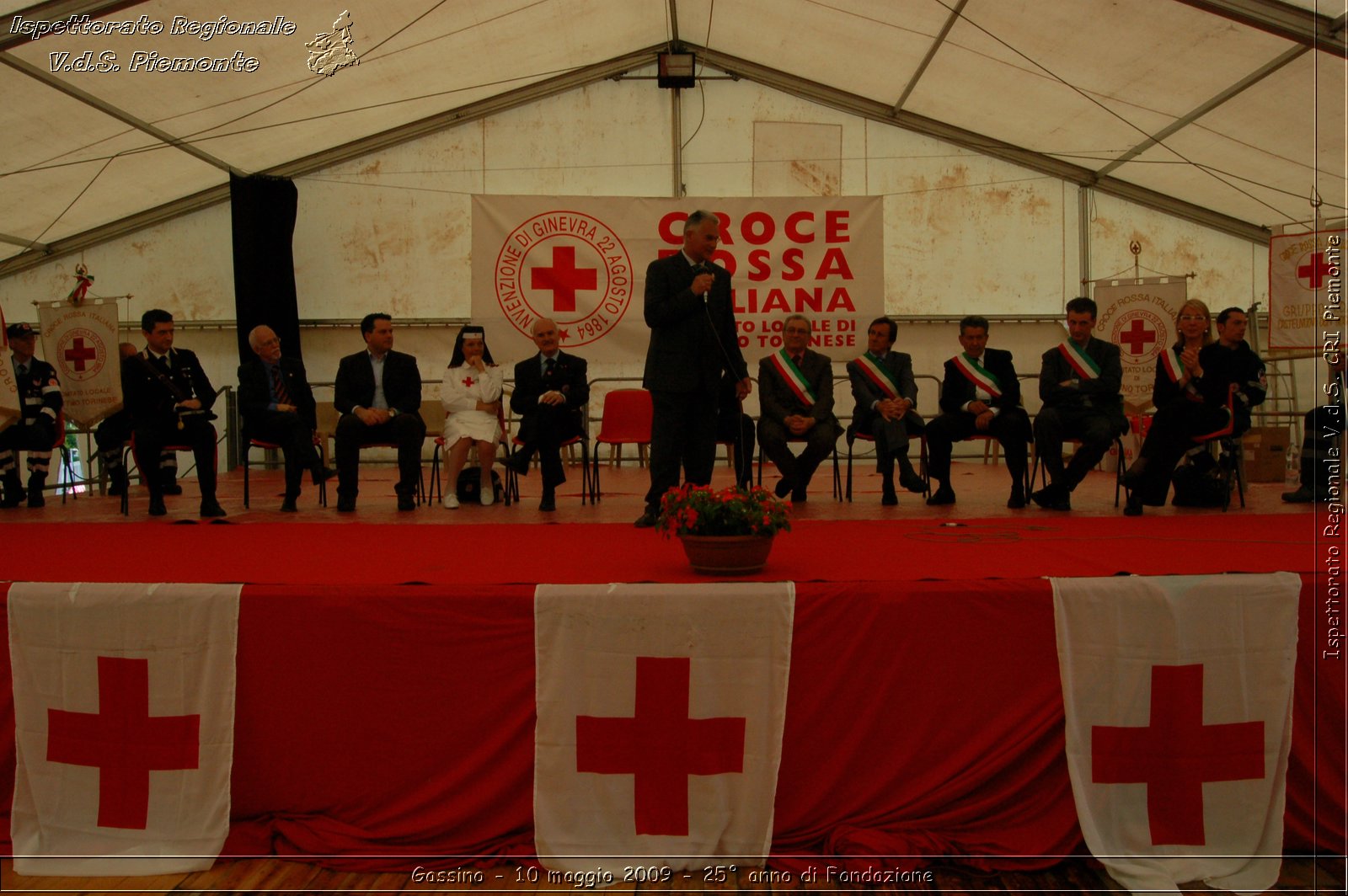 Gassino - 10 maggio 2009 - 25 anno di Fondazione -  Croce Rossa Italiana - Ispettorato Regionale Volontari del Soccorso Piemonte