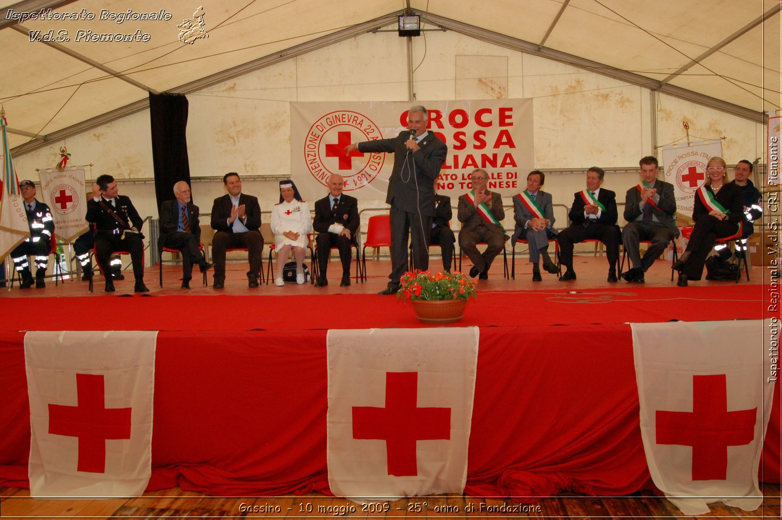 Gassino - 10 maggio 2009 - 25 anno di Fondazione -  Croce Rossa Italiana - Ispettorato Regionale Volontari del Soccorso Piemonte