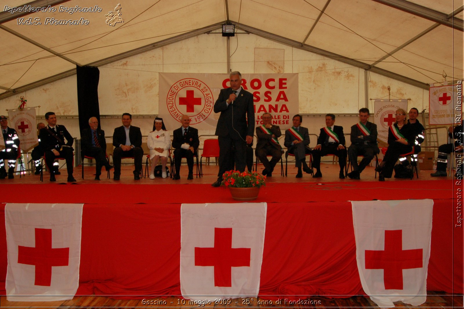 Gassino - 10 maggio 2009 - 25 anno di Fondazione -  Croce Rossa Italiana - Ispettorato Regionale Volontari del Soccorso Piemonte