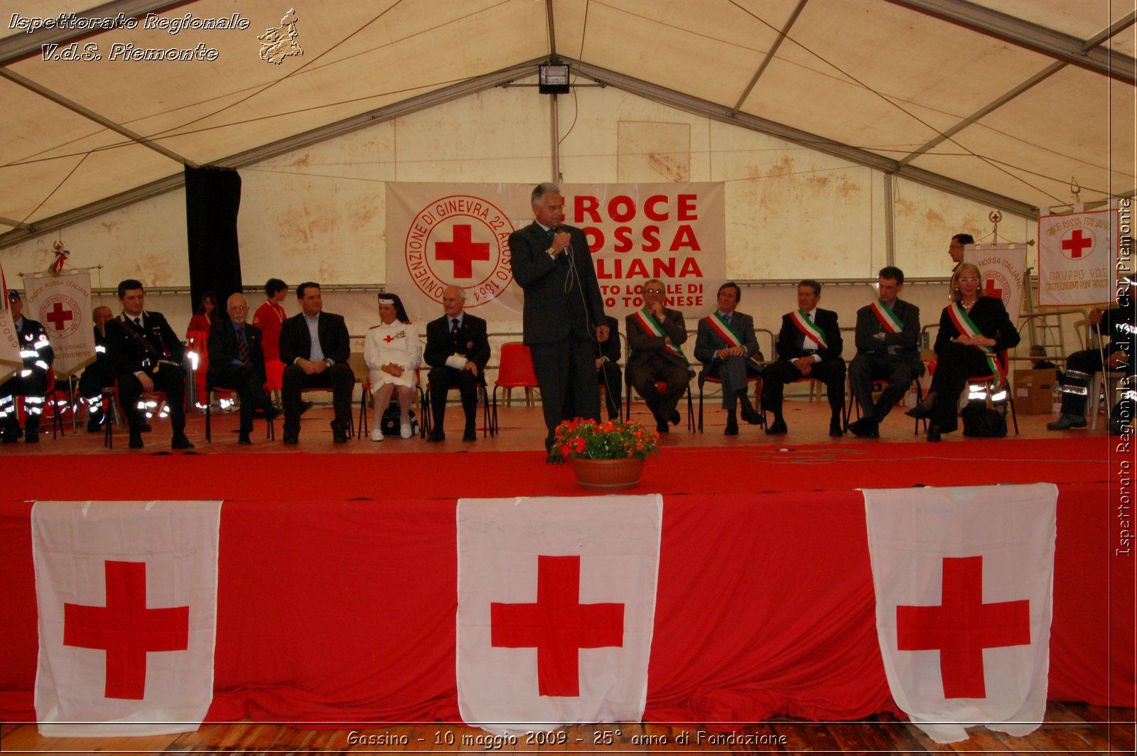 Gassino - 10 maggio 2009 - 25 anno di Fondazione -  Croce Rossa Italiana - Ispettorato Regionale Volontari del Soccorso Piemonte