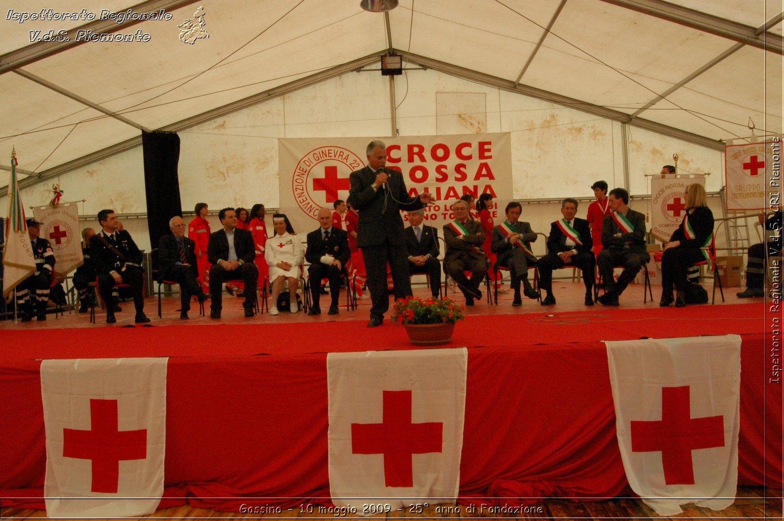 Gassino - 10 maggio 2009 - 25 anno di Fondazione -  Croce Rossa Italiana - Ispettorato Regionale Volontari del Soccorso Piemonte