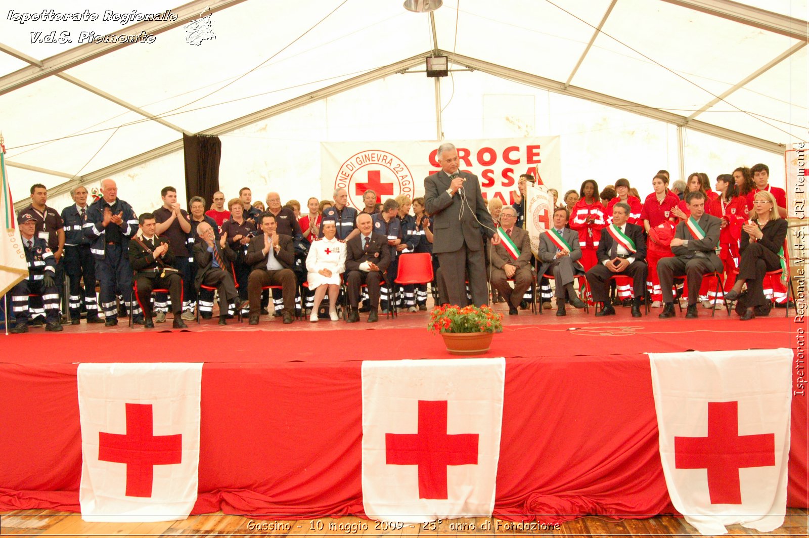 Gassino - 10 maggio 2009 - 25 anno di Fondazione -  Croce Rossa Italiana - Ispettorato Regionale Volontari del Soccorso Piemonte