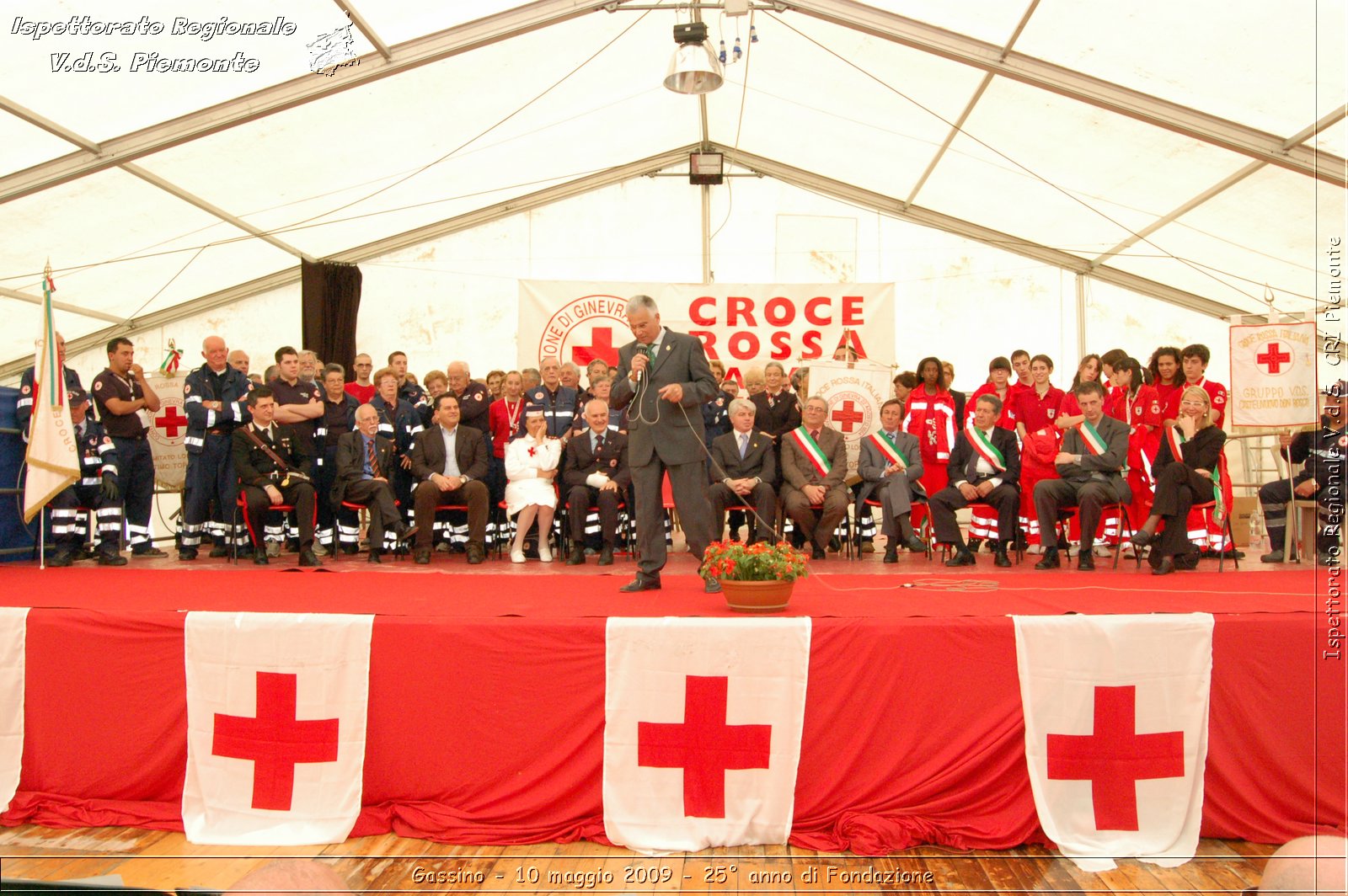 Gassino - 10 maggio 2009 - 25 anno di Fondazione -  Croce Rossa Italiana - Ispettorato Regionale Volontari del Soccorso Piemonte