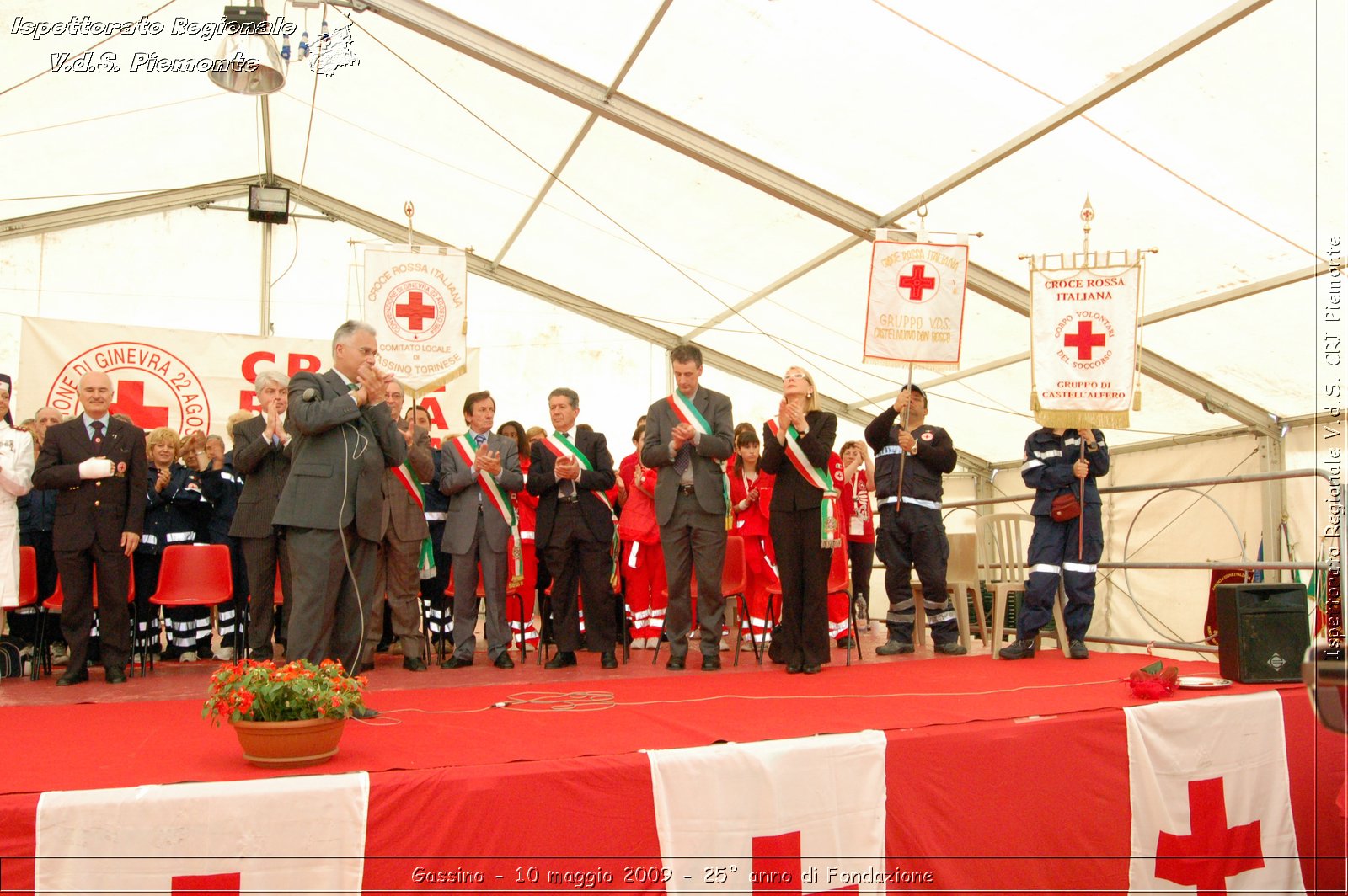 Gassino - 10 maggio 2009 - 25 anno di Fondazione -  Croce Rossa Italiana - Ispettorato Regionale Volontari del Soccorso Piemonte