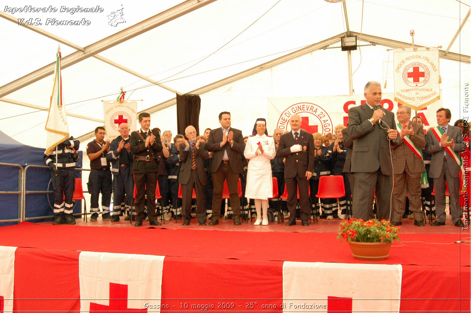 Gassino - 10 maggio 2009 - 25 anno di Fondazione -  Croce Rossa Italiana - Ispettorato Regionale Volontari del Soccorso Piemonte