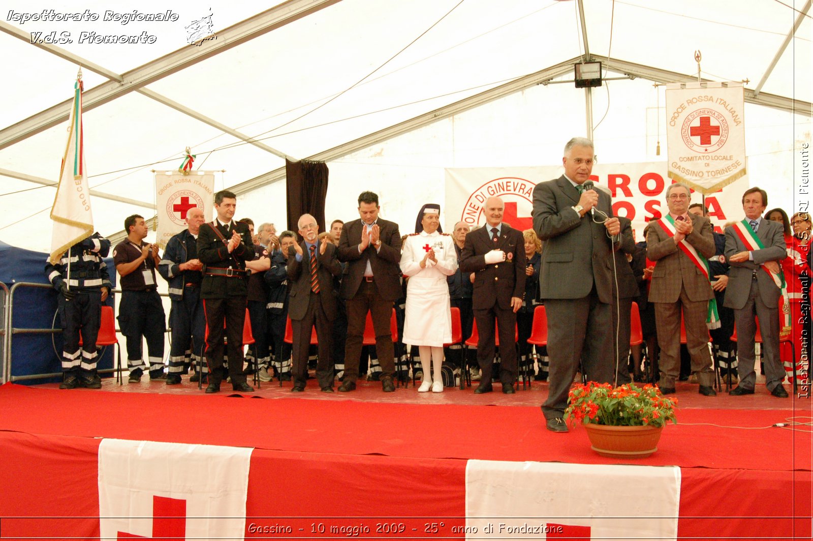 Gassino - 10 maggio 2009 - 25 anno di Fondazione -  Croce Rossa Italiana - Ispettorato Regionale Volontari del Soccorso Piemonte