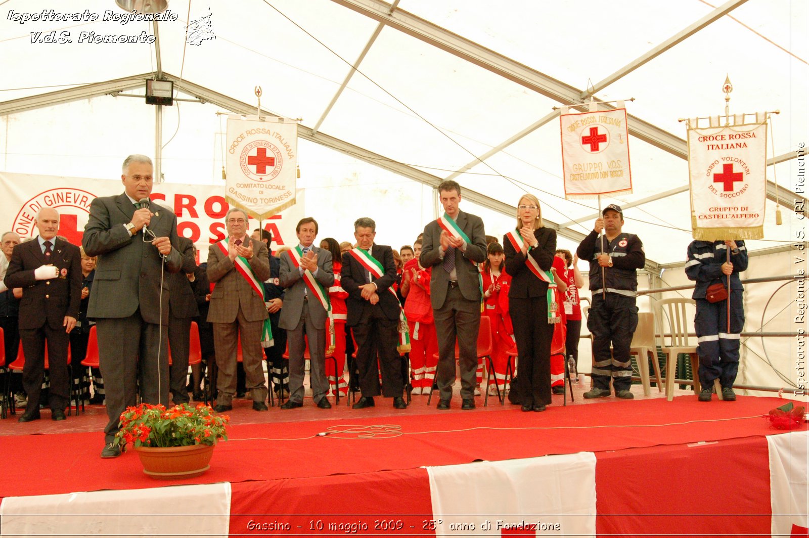 Gassino - 10 maggio 2009 - 25 anno di Fondazione -  Croce Rossa Italiana - Ispettorato Regionale Volontari del Soccorso Piemonte