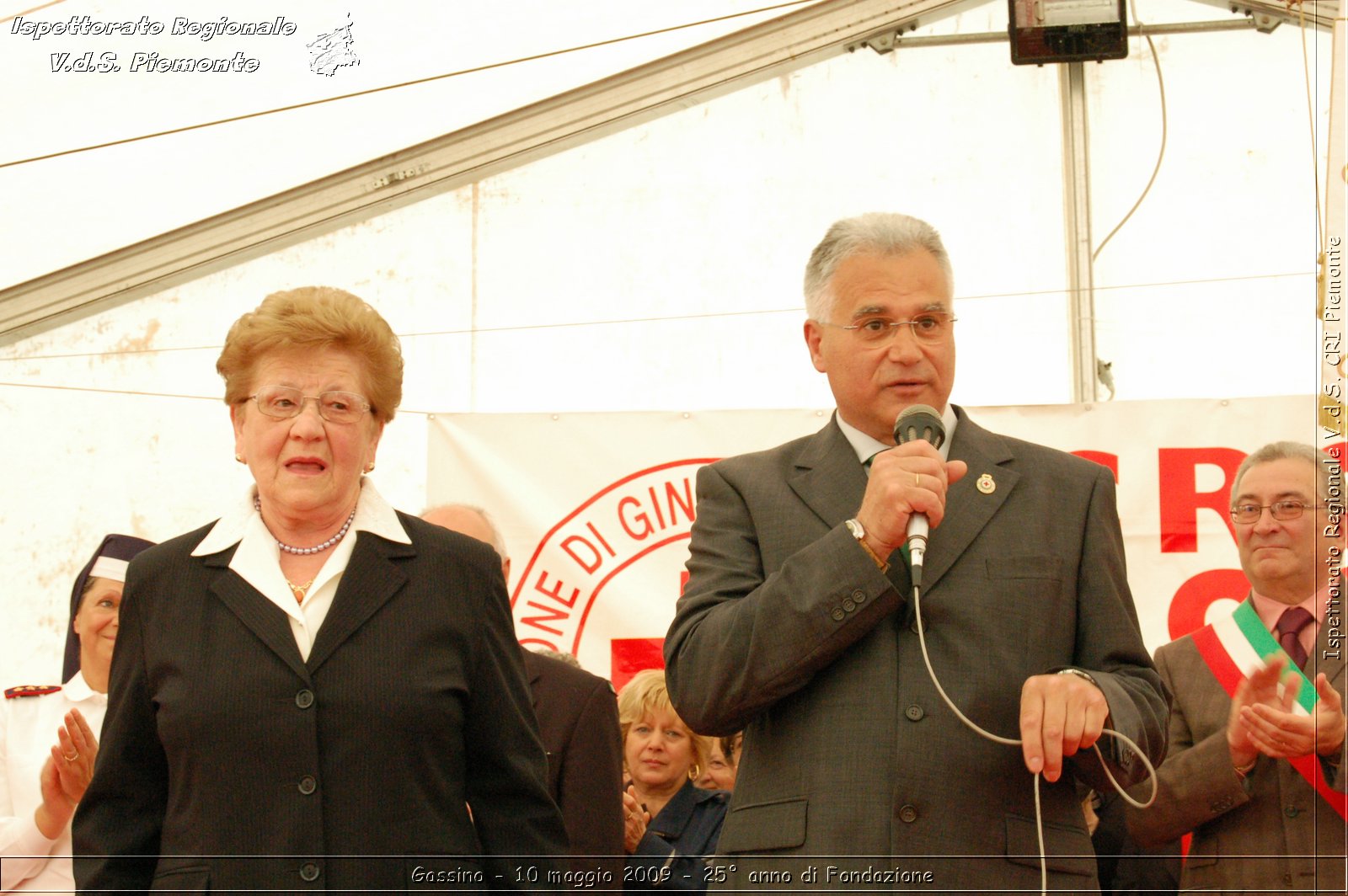 Gassino - 10 maggio 2009 - 25 anno di Fondazione -  Croce Rossa Italiana - Ispettorato Regionale Volontari del Soccorso Piemonte