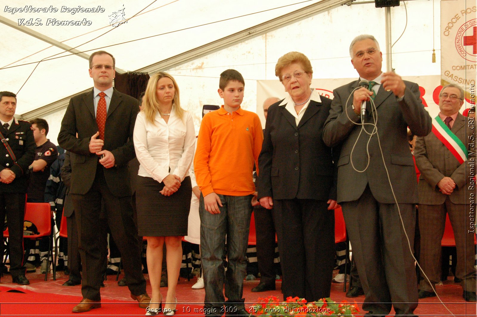 Gassino - 10 maggio 2009 - 25 anno di Fondazione -  Croce Rossa Italiana - Ispettorato Regionale Volontari del Soccorso Piemonte