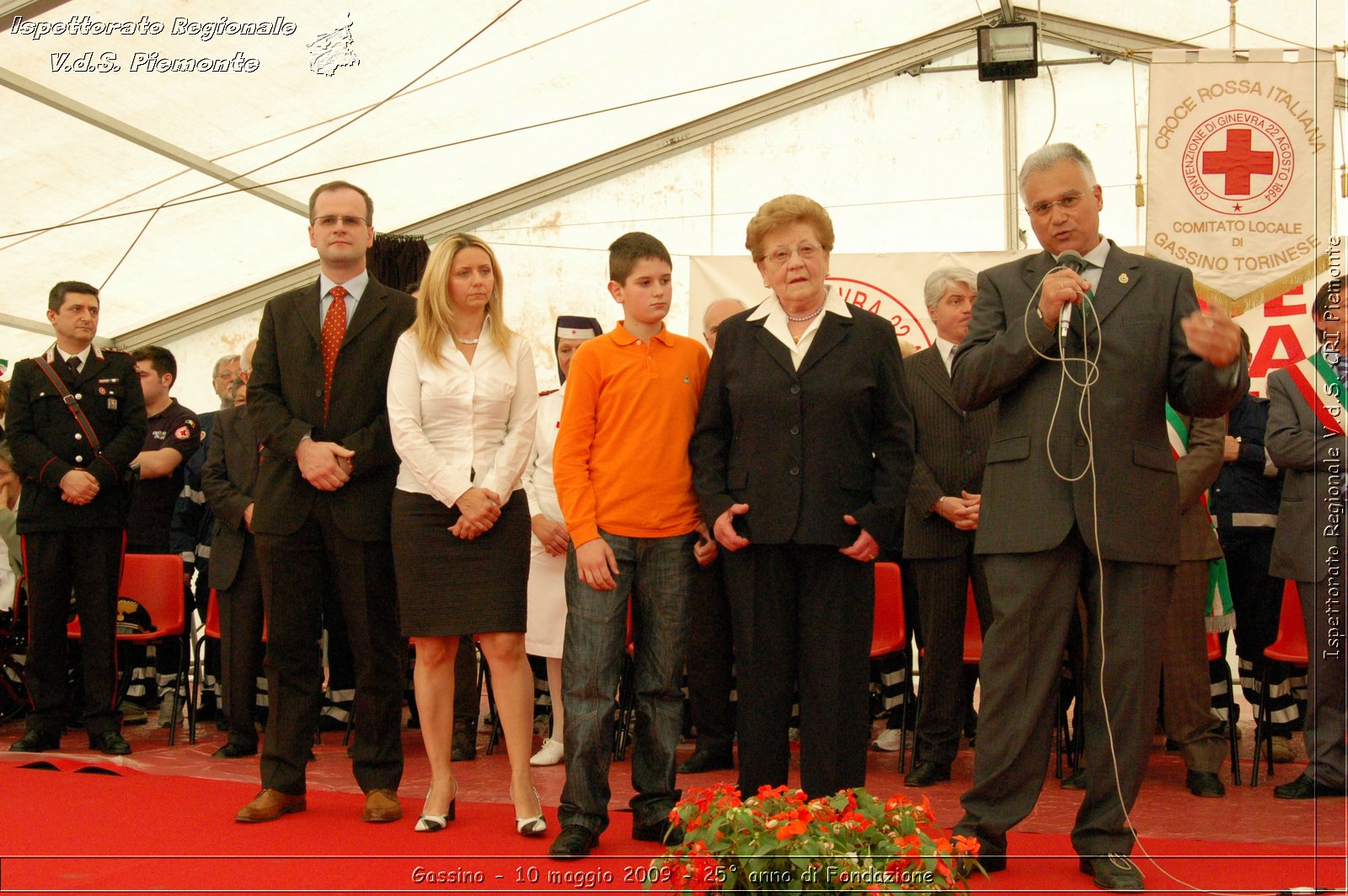 Gassino - 10 maggio 2009 - 25 anno di Fondazione -  Croce Rossa Italiana - Ispettorato Regionale Volontari del Soccorso Piemonte