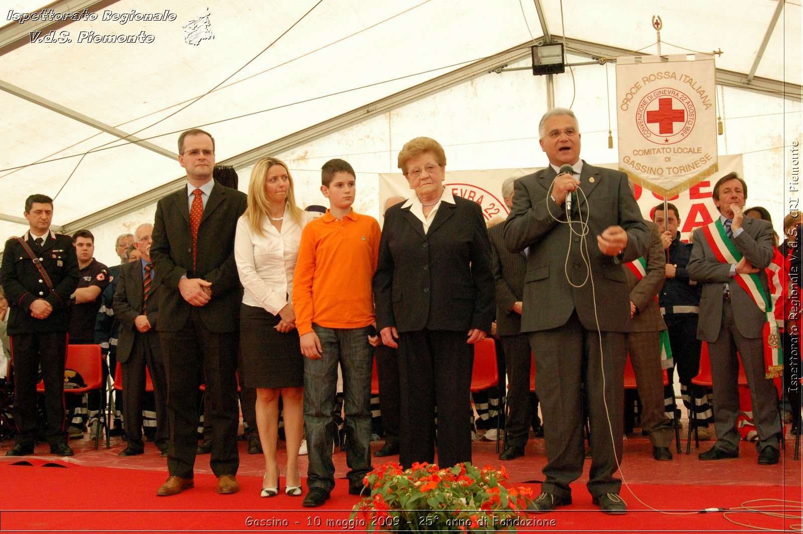 Gassino - 10 maggio 2009 - 25 anno di Fondazione -  Croce Rossa Italiana - Ispettorato Regionale Volontari del Soccorso Piemonte