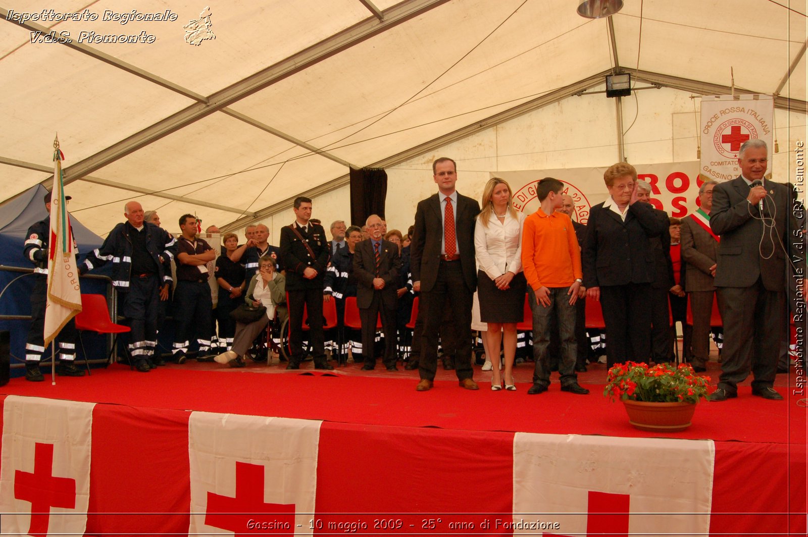 Gassino - 10 maggio 2009 - 25 anno di Fondazione -  Croce Rossa Italiana - Ispettorato Regionale Volontari del Soccorso Piemonte