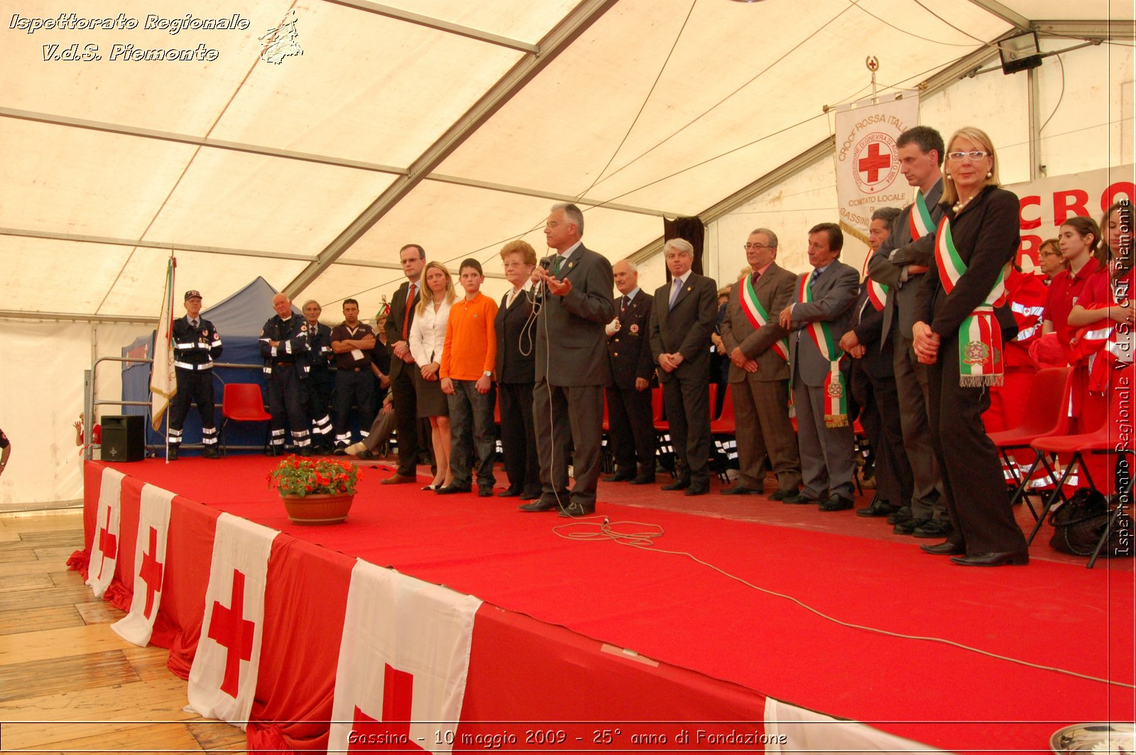 Gassino - 10 maggio 2009 - 25 anno di Fondazione -  Croce Rossa Italiana - Ispettorato Regionale Volontari del Soccorso Piemonte