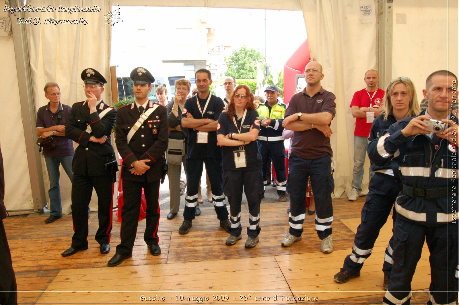 Gassino - 10 maggio 2009 - 25 anno di Fondazione -  Croce Rossa Italiana - Ispettorato Regionale Volontari del Soccorso Piemonte