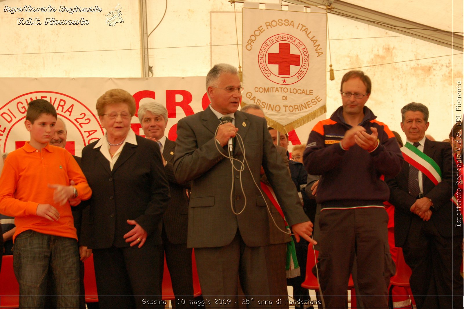 Gassino - 10 maggio 2009 - 25 anno di Fondazione -  Croce Rossa Italiana - Ispettorato Regionale Volontari del Soccorso Piemonte