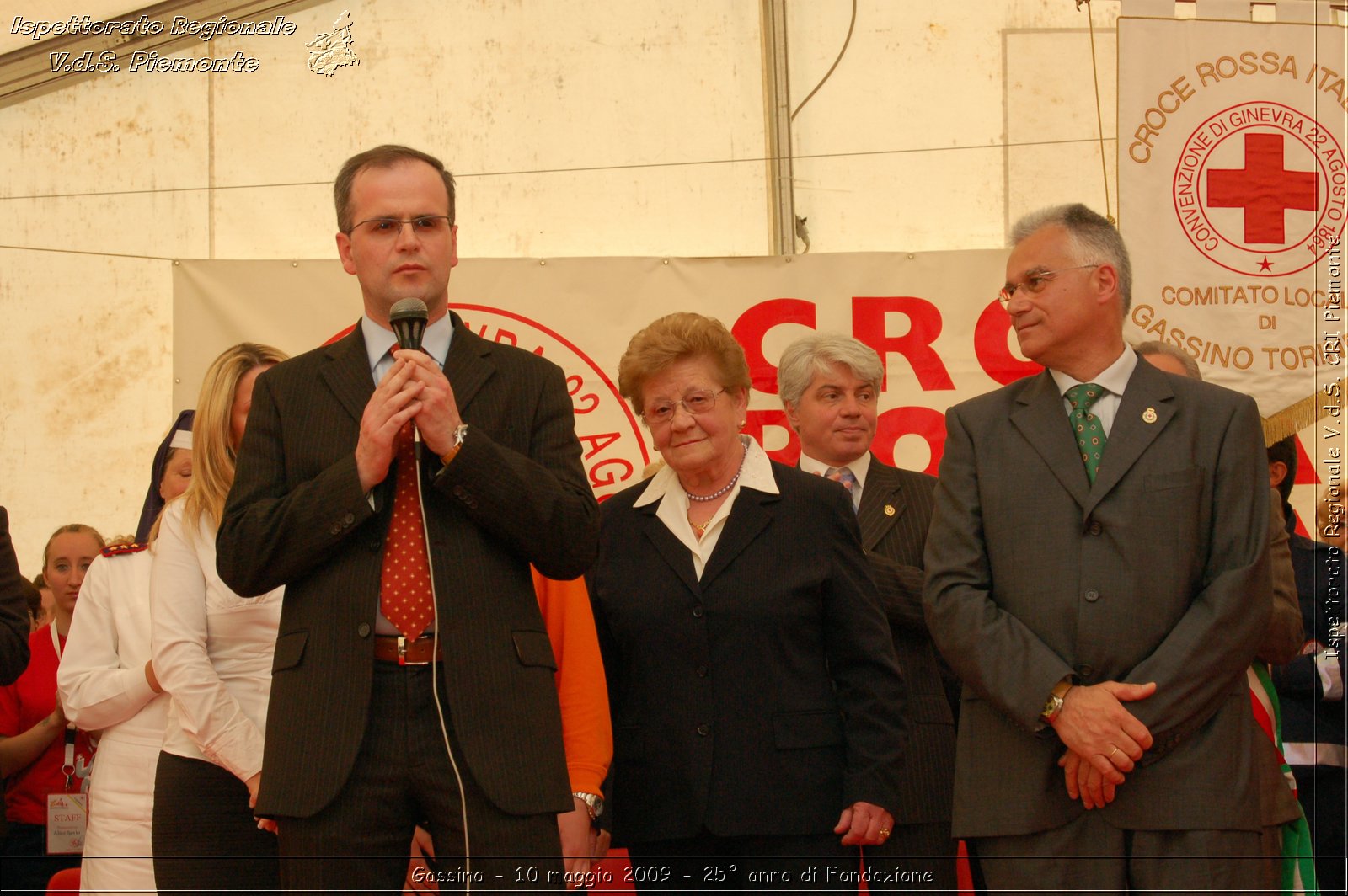 Gassino - 10 maggio 2009 - 25 anno di Fondazione -  Croce Rossa Italiana - Ispettorato Regionale Volontari del Soccorso Piemonte