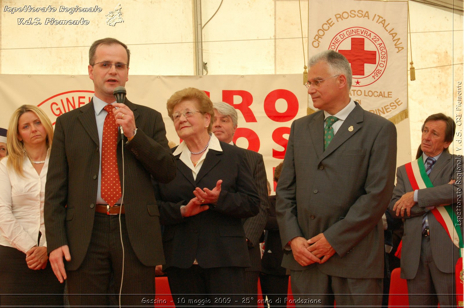 Gassino - 10 maggio 2009 - 25 anno di Fondazione -  Croce Rossa Italiana - Ispettorato Regionale Volontari del Soccorso Piemonte