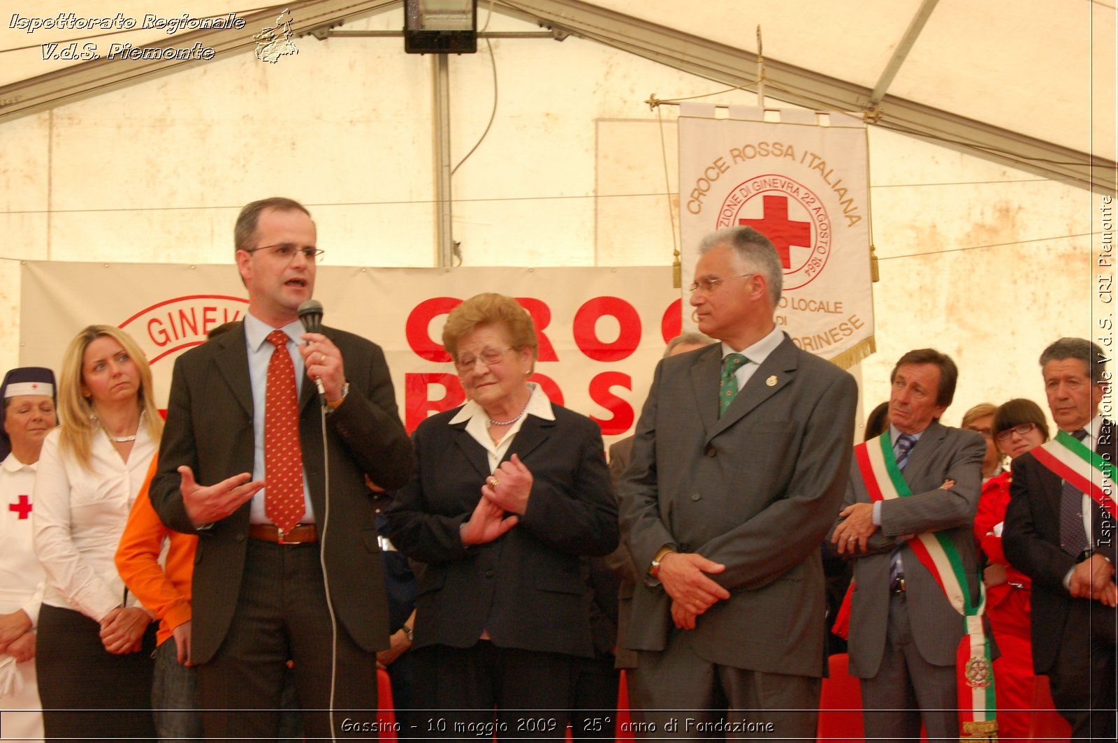 Gassino - 10 maggio 2009 - 25 anno di Fondazione -  Croce Rossa Italiana - Ispettorato Regionale Volontari del Soccorso Piemonte